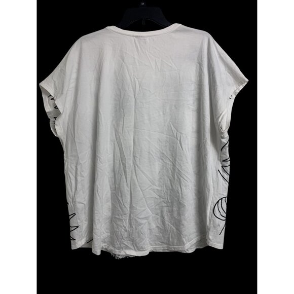 Chicos Weekends 4 Tropical Embroidered Cotton Top Blouse Coastal Grandma - Picture 3 of 8